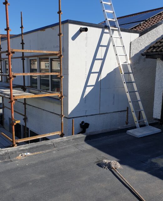 Timberframe extension in Donaghmede